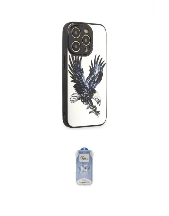 ieg™ iPhone 12 Pro Max Kılıf Odak Klasik Serisi - Siyah Joko Magic 5D Cam