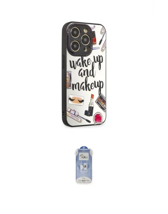 ieg™ iPhone 12 Pro Max Kılıf Odak Klasik Serisi - Siyah Joko Magic 5D Cam