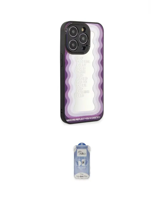 ieg™ iPhone 12 Pro Max Kılıf Odak Klasik Serisi - Siyah Joko Magic 5D Cam