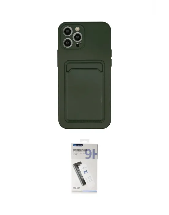 ieg™ iPhone 12 Pro Max Kılıf Vadi Çizgi Prime - Şeffaf Uv Polymer Nano Ekran Koruyucu