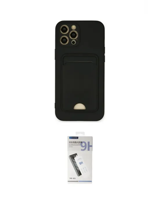 ieg™ iPhone 12 Pro Max Kılıf Vadi Çizgi Prime - Şeffaf Uv Polymer Nano Ekran Koruyucu