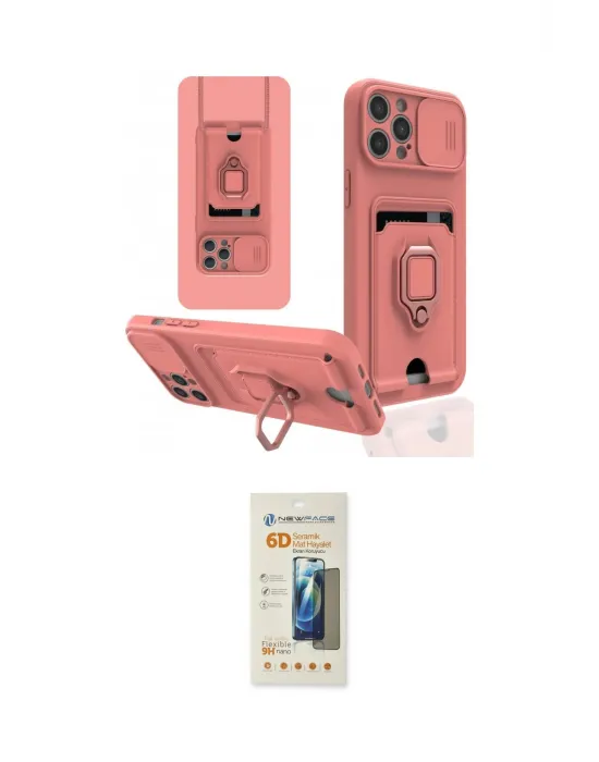 ieg™ iPhone 12 Pro Max Kılıf Vadi Form Prime - Siyah 6D Mat Seramik Hayalet Nano Ekran Koruyucu
