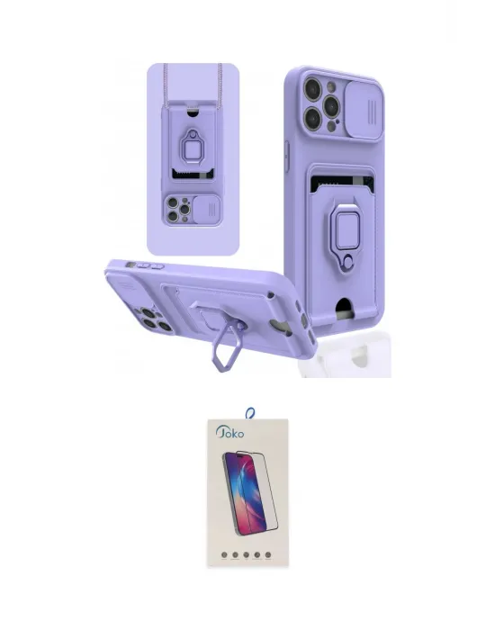 ieg™ iPhone 12 Pro Max Kılıf Vadi Form Prime - Siyah Joko 5D Cam