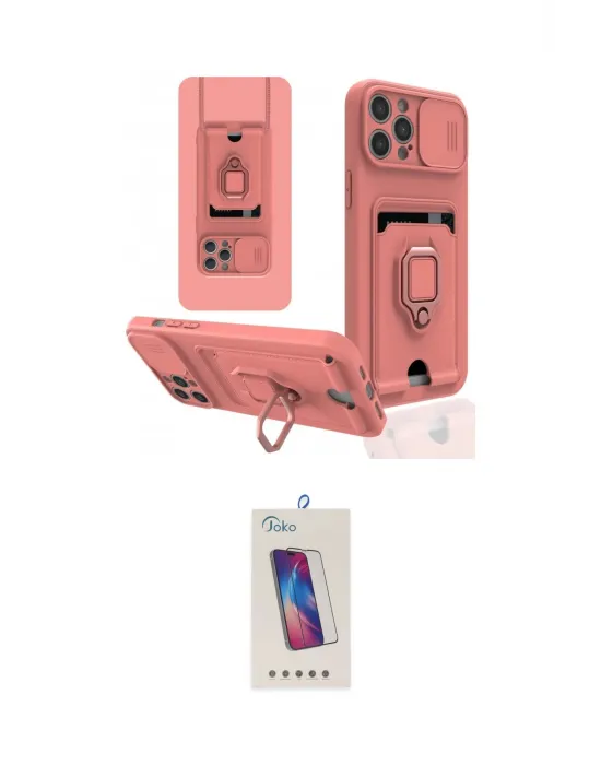 ieg™ iPhone 12 Pro Max Kılıf Vadi Form Prime - Siyah Joko 5D Cam