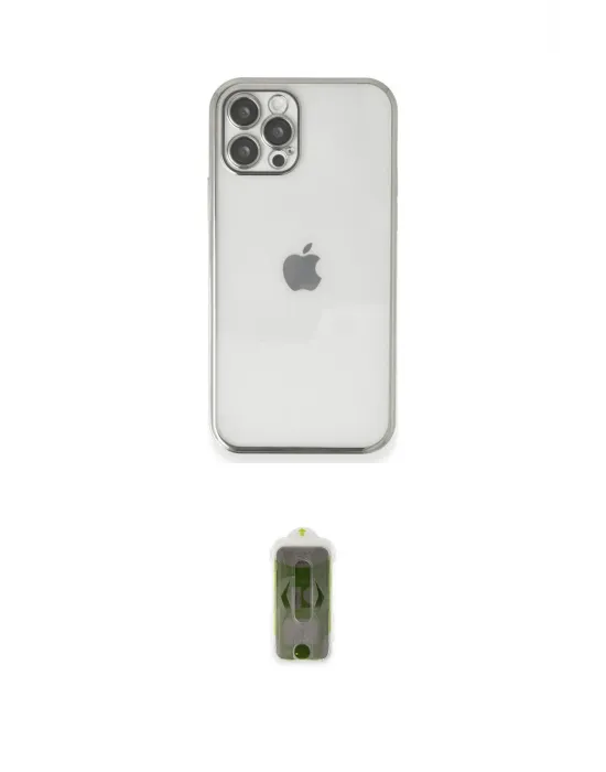 ieg™ iPhone 12 Pro Max Kılıf Vadi Minimal - Siyah Joko Magic 5D Hayalet Cam