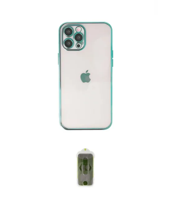 ieg™ iPhone 12 Pro Max Kılıf Vadi Minimal - Siyah Joko Magic 5D Hayalet Cam