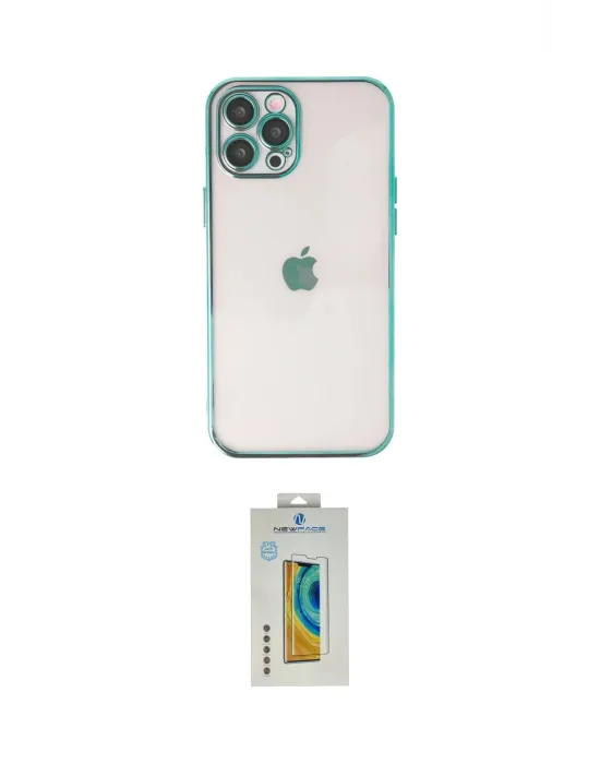 ieg™ iPhone 12 Pro Max Kılıf Vadi Minimal - Siyah Polymer Nano Ekran Koruyucu