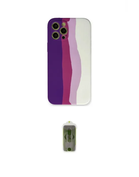 ieg™ iPhone 12 Pro Max Kılıf Yadigar Çizgi - Siyah Joko Magic 5D Hayalet Cam