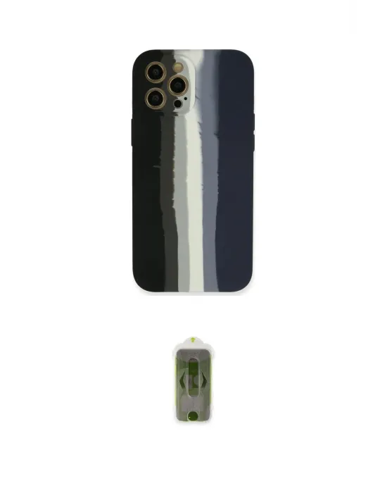 ieg™ iPhone 12 Pro Max Kılıf Yadigar Çizgi - Siyah Joko Magic 5D Hayalet Cam
