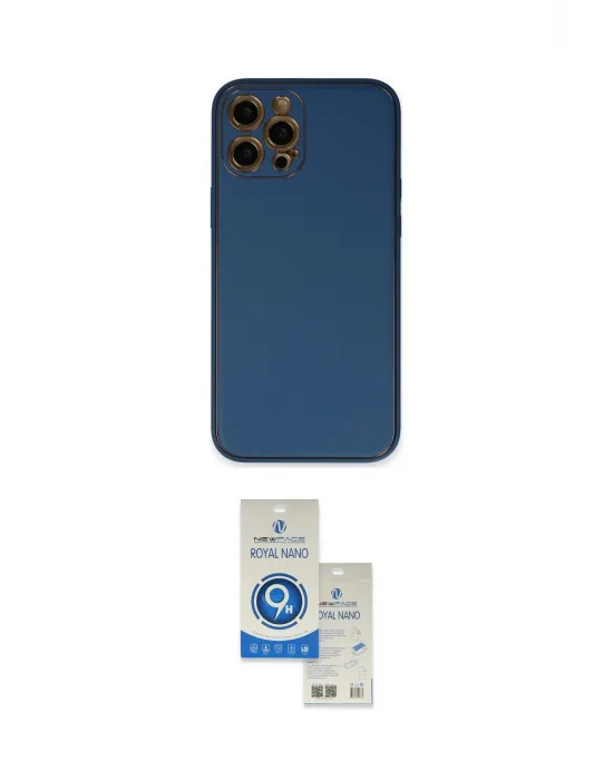 ieg™ iPhone 12 Pro Max Kılıf Yadigar Klasik - Şeffaf Royal Nano Ekran Koruyucu