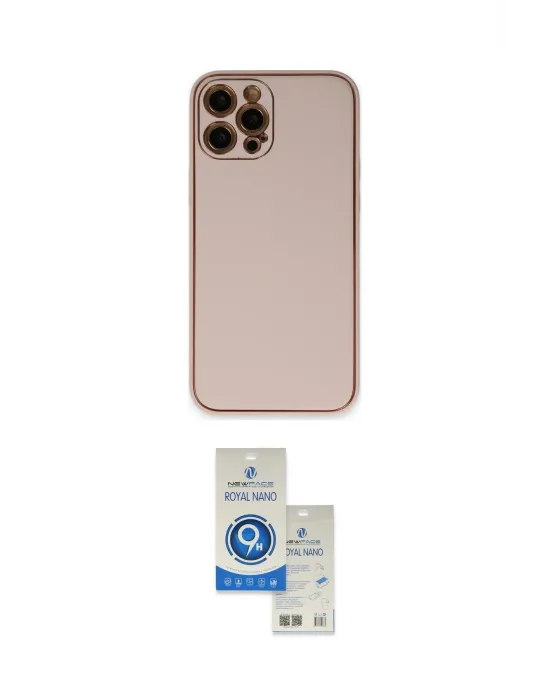 ieg™ iPhone 12 Pro Max Kılıf Yadigar Klasik - Şeffaf Royal Nano Ekran Koruyucu