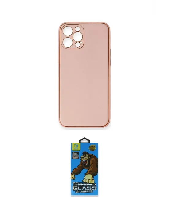 ieg™ iPhone 12 Pro Max Kılıf Yadigar Klasik - Siyah 18D Cam Ekran Koruyucu