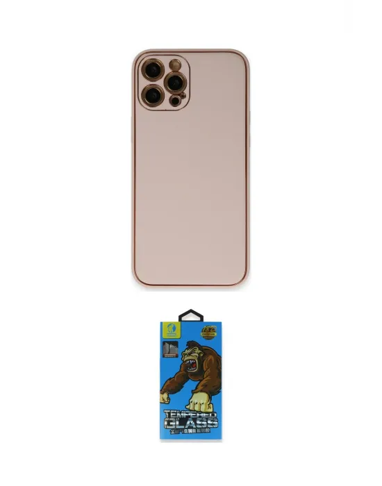 ieg™ iPhone 12 Pro Max Kılıf Yadigar Klasik - Siyah 18D Cam Ekran Koruyucu