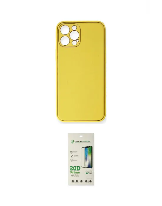 ieg™ iPhone 12 Pro Max Kılıf Yadigar Klasik - Siyah 20D Premium Cam Ekran Koruyucu