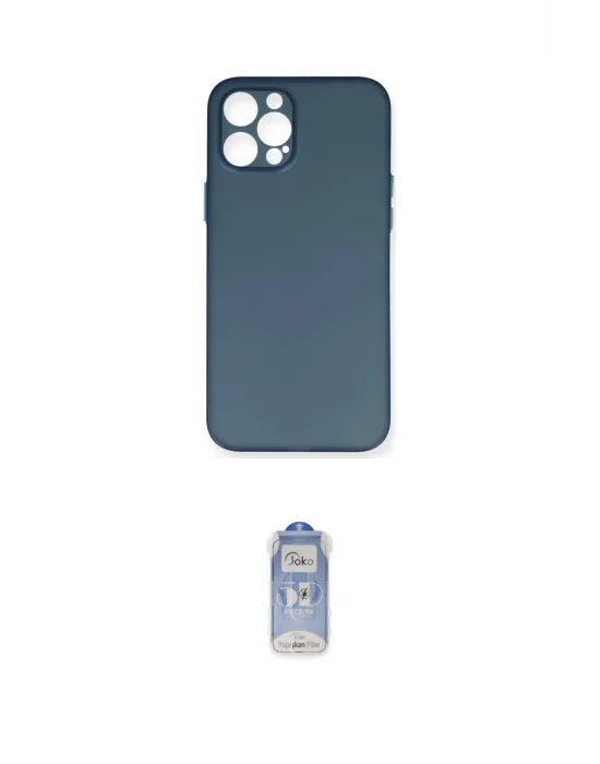 ieg™ iPhone 12 Pro Max Kılıf Yadigar Yansıma Serisi - Siyah Joko Magic 5D Cam