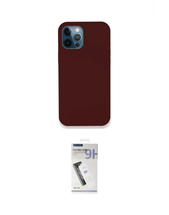 ieg™ iPhone 12 Pro Max Kılıf Zirve Modern Özel Seri - Şeffaf Uv Polymer Nano Ekran Koruyucu