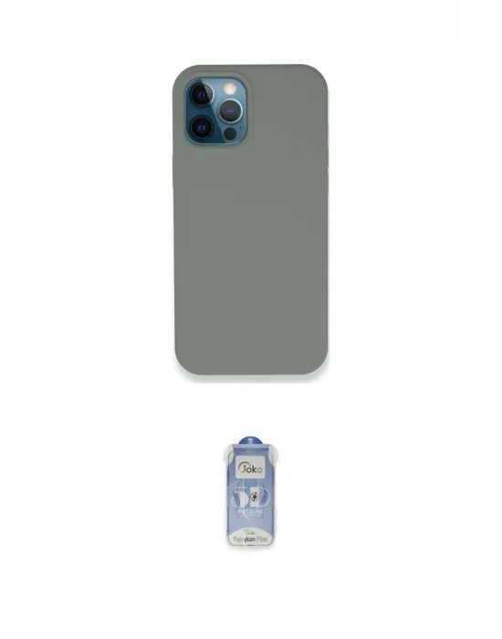ieg™ iPhone 12 Pro Max Kılıf Zirve Modern Özel Seri - Siyah Joko Magic 5D Cam