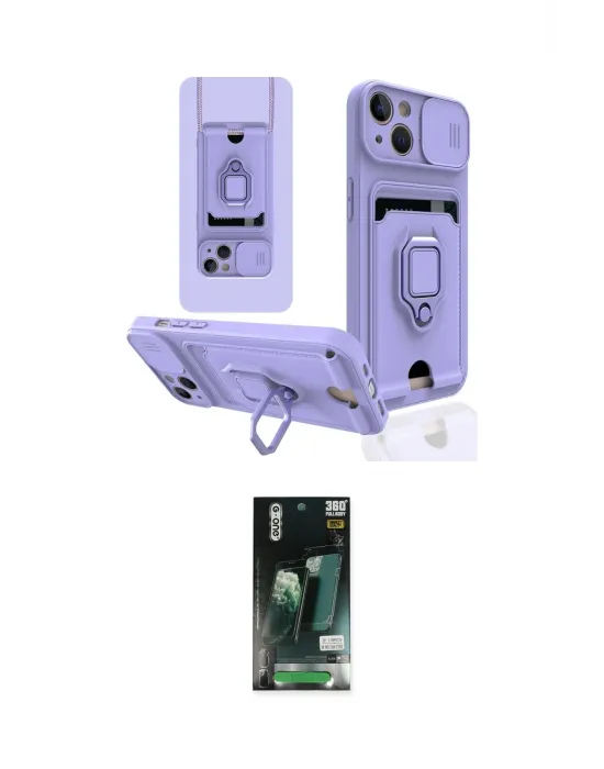 ieg™ iPhone 13 Kılıf Vadi Form Prime - Şeffaf 360 Full Body Arka Koruyucu