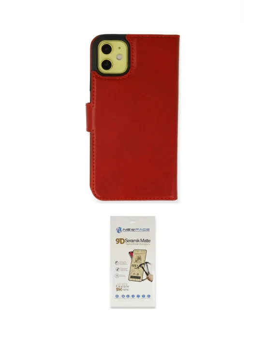 ieg™ iPhone 13 Mini Kılıf Siluet Işık Serisi - Siyah Mat Seramik Nano Ekran Koruyucu