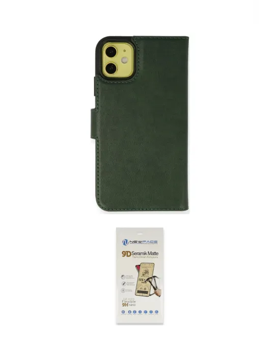 ieg™ iPhone 13 Mini Kılıf Siluet Işık Serisi - Siyah Mat Seramik Nano Ekran Koruyucu