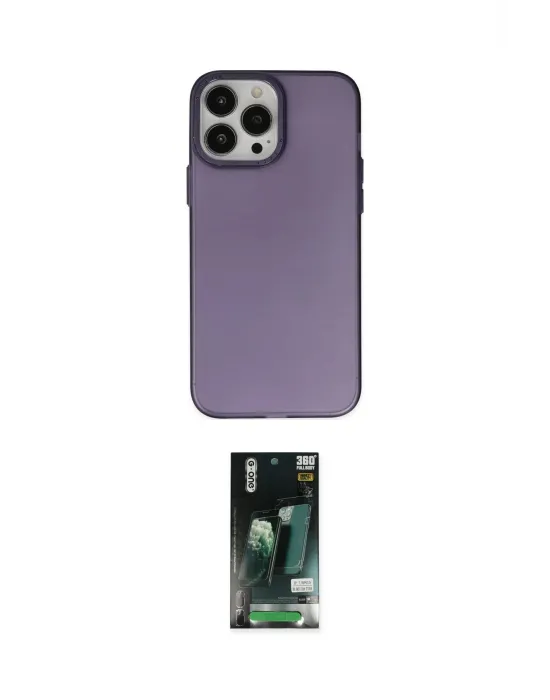 ieg™ iPhone 13 Pro Kılıf Ahenk Çizgi Prime - Şeffaf 360 Full Body Arka Koruyucu