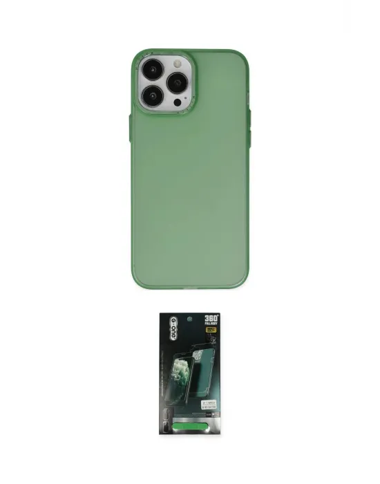 ieg™ iPhone 13 Pro Kılıf Ahenk Çizgi Prime - Şeffaf 360 Full Body Arka Koruyucu
