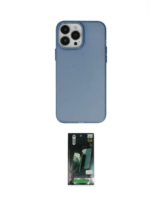 ieg™ iPhone 13 Pro Kılıf Ahenk Çizgi Prime - Şeffaf 360 Full Body Arka Koruyucu