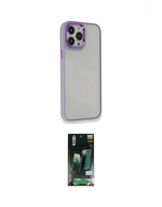 ieg™ iPhone 13 Pro Kılıf Eksen Doku Prime - Şeffaf 360 Full Body Arka Koruyucu