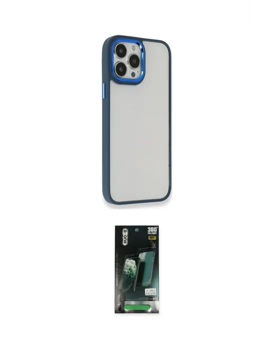 ieg™ iPhone 13 Pro Kılıf Eksen Doku Prime - Şeffaf 360 Full Body Arka Koruyucu