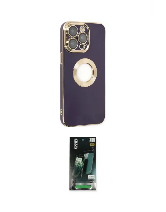ieg™ iPhone 13 Pro Kılıf İz Form Serisi - Şeffaf 360 Full Body Arka Koruyucu