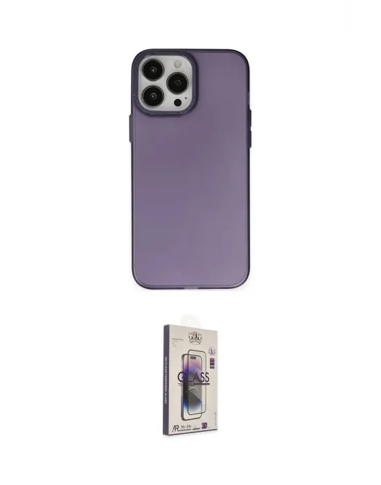 ieg™ iPhone 13 Pro Max Kılıf Ahenk Çizgi Prime - Siyah Bilvis 3D Cam Ekran Koruyucu