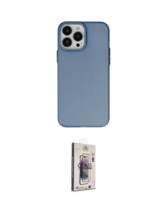 ieg™ iPhone 13 Pro Max Kılıf Ahenk Çizgi Prime - Siyah Bilvis 3D Cam Ekran Koruyucu