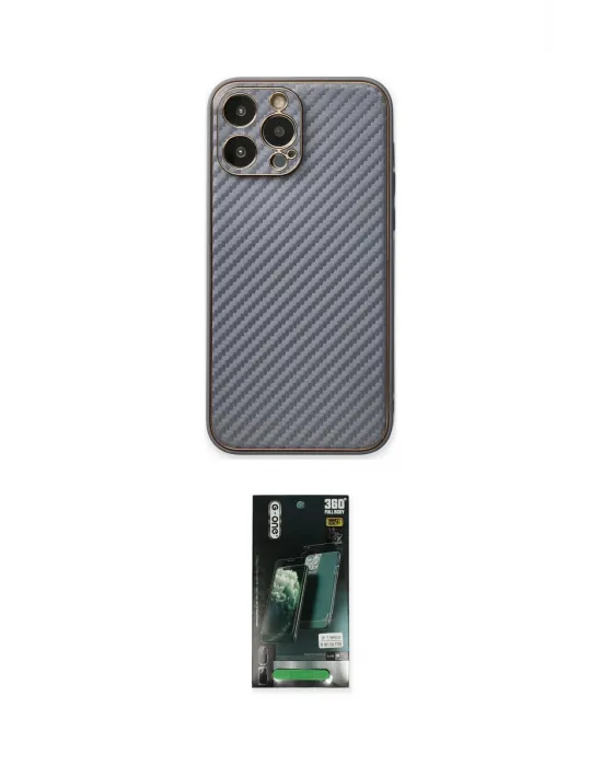 ieg™ iPhone 13 Pro Max Kılıf Ahenk Işık - Şeffaf 360 Full Body Arka Koruyucu