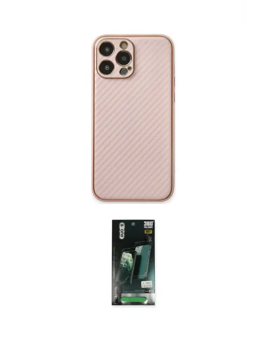 ieg™ iPhone 13 Pro Max Kılıf Ahenk Işık - Şeffaf 360 Full Body Arka Koruyucu