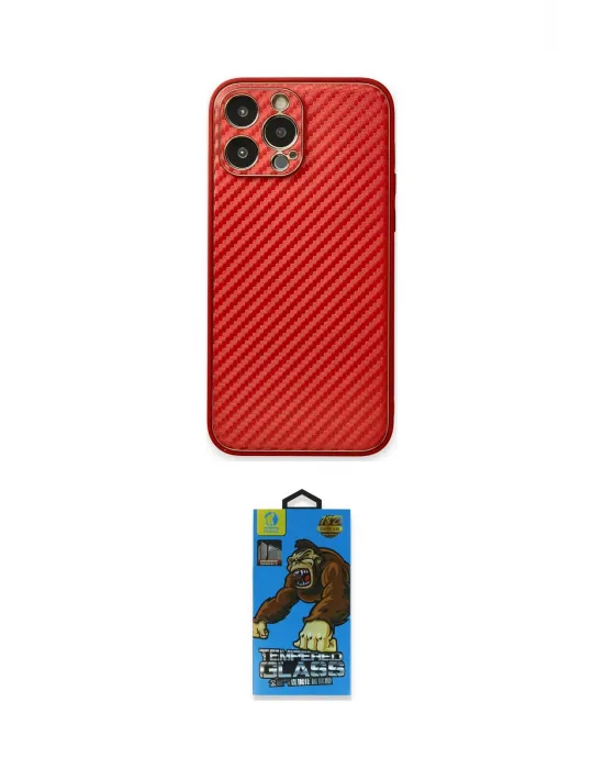 ieg™ iPhone 13 Pro Max Kılıf Ahenk Işık - Siyah 18D Cam Ekran Koruyucu