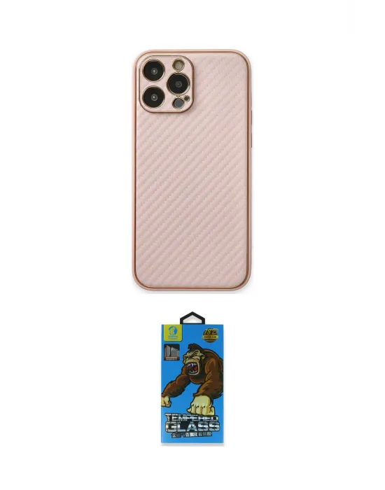 ieg™ iPhone 13 Pro Max Kılıf Ahenk Işık - Siyah 18D Cam Ekran Koruyucu