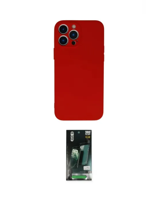 ieg™ iPhone 13 Pro Max Kılıf Ahenk Serisi - Şeffaf 360 Full Body Arka Koruyucu