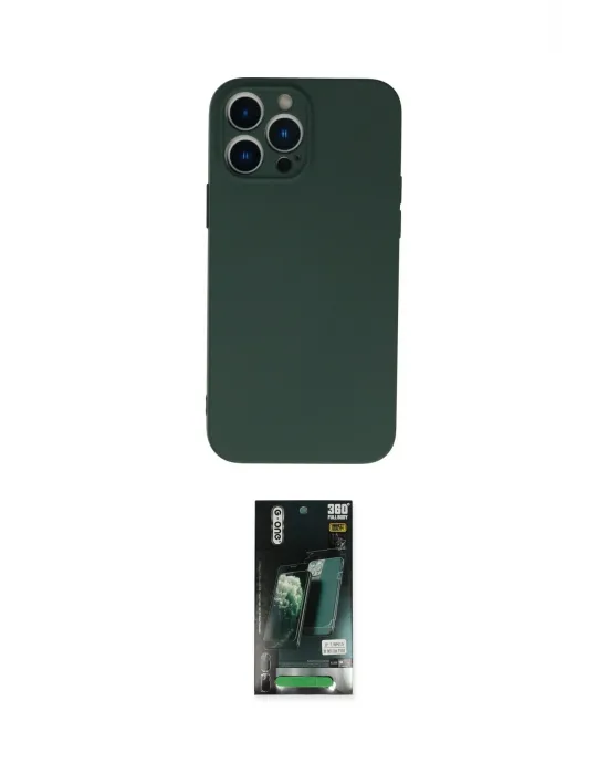 ieg™ iPhone 13 Pro Max Kılıf Ahenk Serisi - Şeffaf 360 Full Body Arka Koruyucu