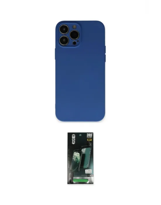 ieg™ iPhone 13 Pro Max Kılıf Ahenk Serisi - Şeffaf 360 Full Body Arka Koruyucu