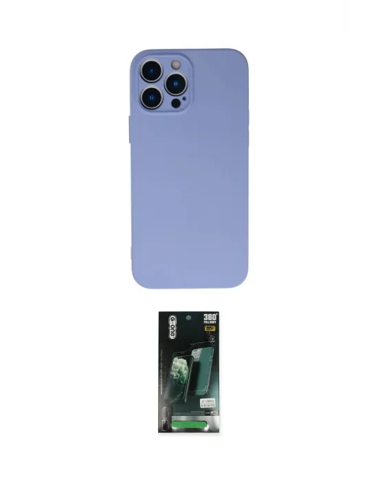ieg™ iPhone 13 Pro Max Kılıf Ahenk Serisi - Şeffaf 360 Full Body Arka Koruyucu