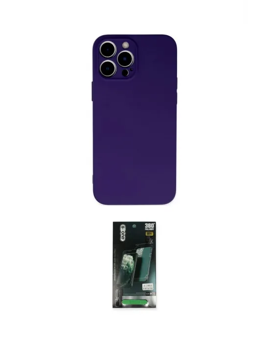 ieg™ iPhone 13 Pro Max Kılıf Ahenk Serisi - Şeffaf 360 Full Body Arka Koruyucu