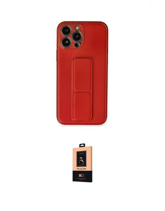 ieg™ iPhone 13 Pro Max Kılıf Akış Doku - Şeffaf Maxco Cam Ekran Koruyucu
