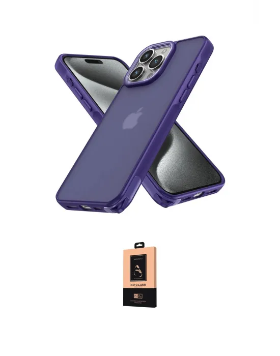 ieg™ iPhone 13 Pro Max Kılıf Atlas Form - Şeffaf Maxco Cam Ekran Koruyucu