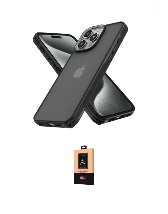 ieg™ iPhone 13 Pro Max Kılıf Atlas Form - Şeffaf Maxco Cam Ekran Koruyucu