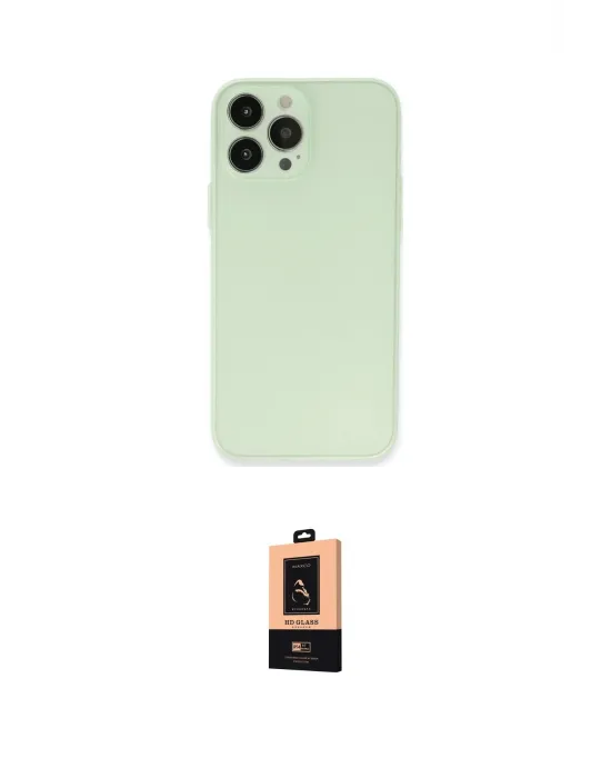 ieg™ iPhone 13 Pro Max Kılıf Atlas Minimal Prime - Şeffaf Maxco Cam Ekran Koruyucu