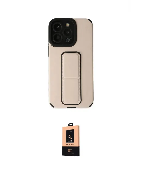 ieg™ iPhone 13 Pro Max Kılıf Çekirdek Yansıma - Şeffaf Maxco Cam Ekran Koruyucu