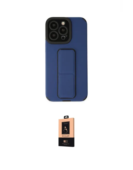 ieg™ iPhone 13 Pro Max Kılıf Çekirdek Yansıma - Şeffaf Maxco Cam Ekran Koruyucu