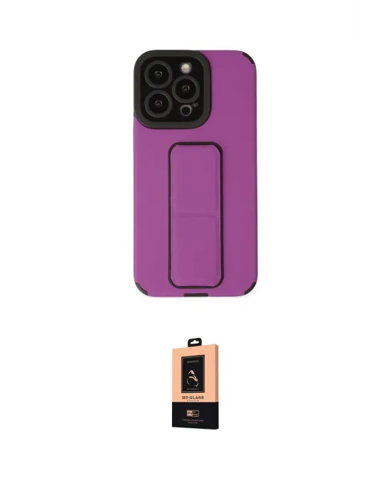ieg™ iPhone 13 Pro Max Kılıf Çekirdek Yansıma - Şeffaf Maxco Cam Ekran Koruyucu