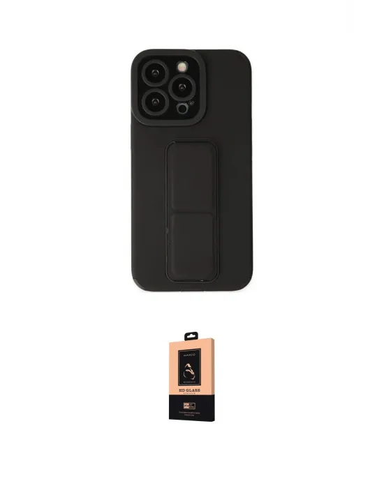 ieg™ iPhone 13 Pro Max Kılıf Çekirdek Yansıma - Şeffaf Maxco Cam Ekran Koruyucu
