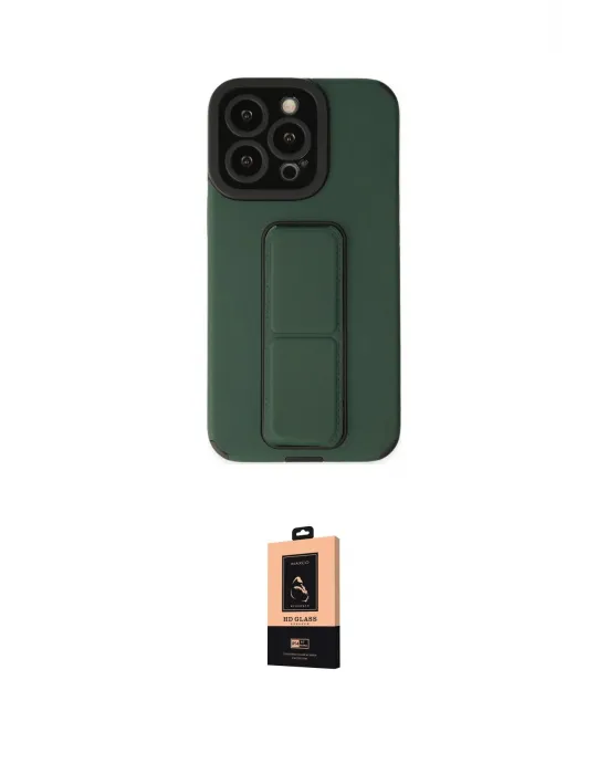 ieg™ iPhone 13 Pro Max Kılıf Çekirdek Yansıma - Şeffaf Maxco Cam Ekran Koruyucu
